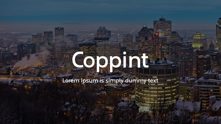 Coppint Font