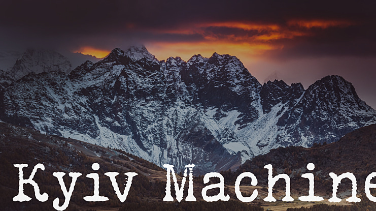 Kyiv Machine Font