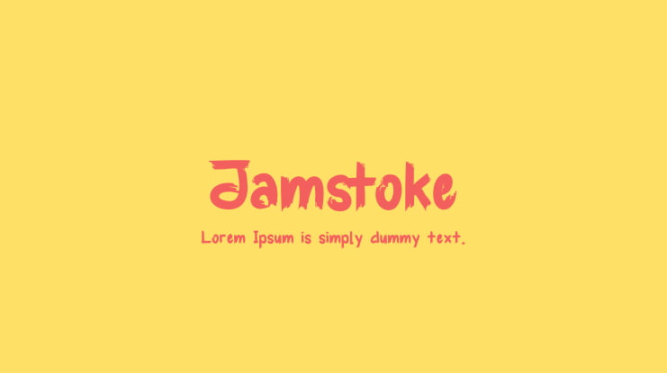 Jamstoke Font Family