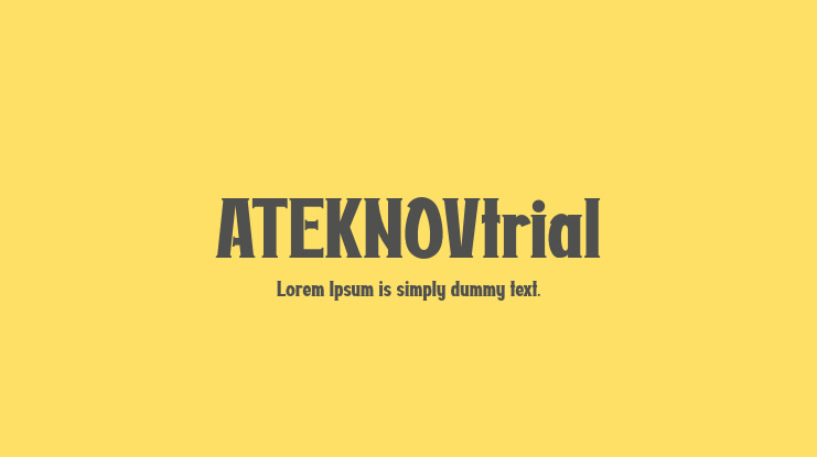 ATEKNOVtrial Font