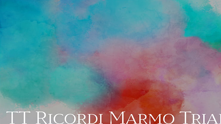 TT Ricordi Marmo Trial Font Family
