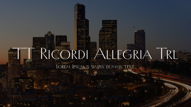 TT Ricordi Allegria Trl Font Family