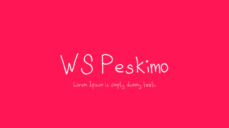 WS Peskimo Font