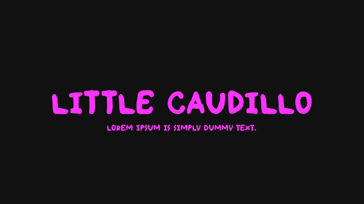Little Caudillo Font