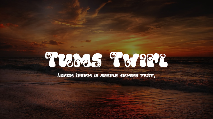 Tums Twirl Font