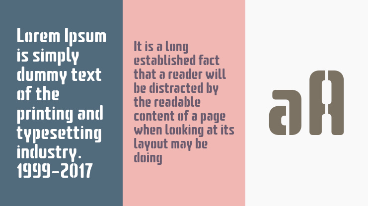 Amusette High Stencil Font