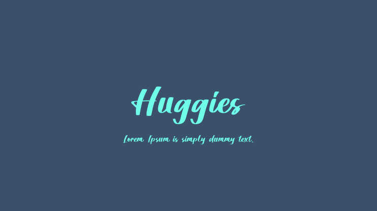 Huggies Font