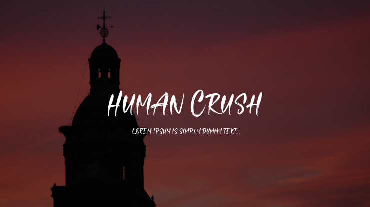 Human Crush Font