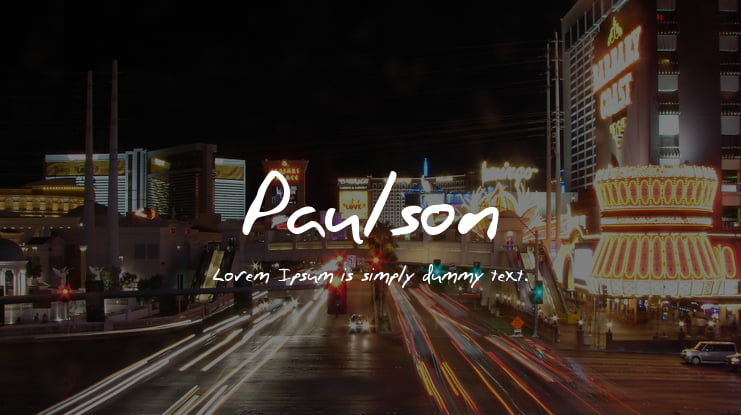 Paulson Font