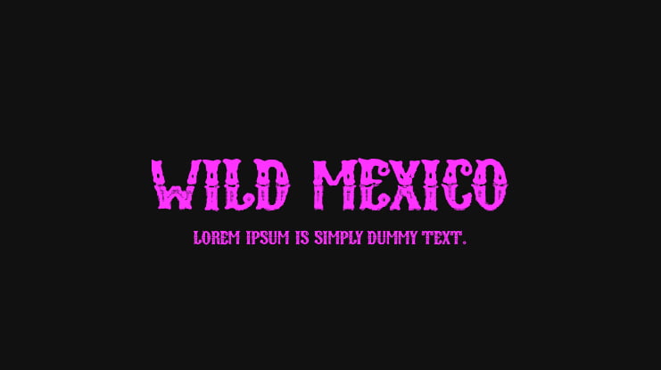 Wild Mexico Font