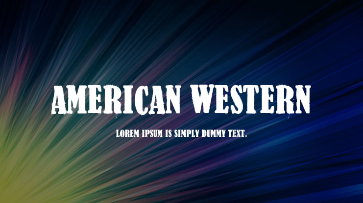 American Western Font