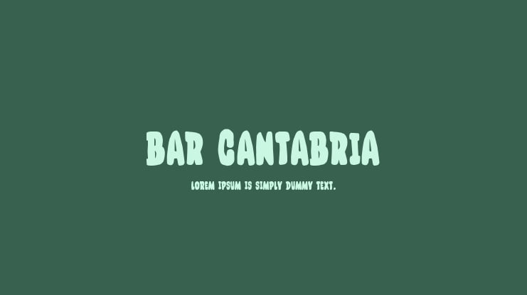 Bar Cantabria Font