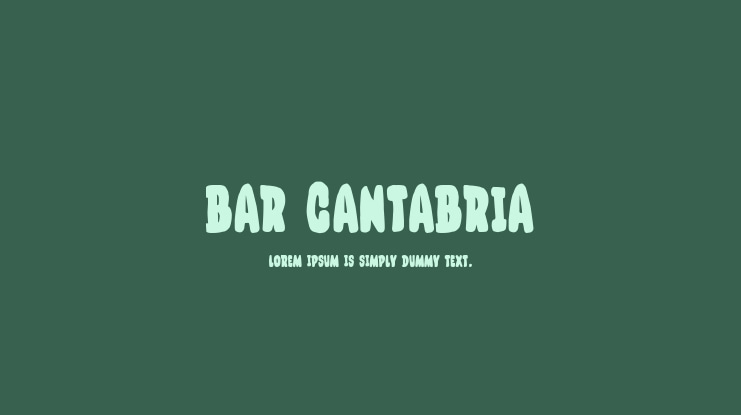 Bar Cantabria Font