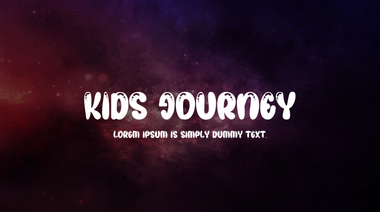 KIDS JOURNEY Font