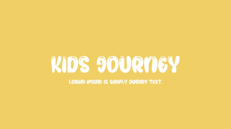 KIDS JOURNEY Font