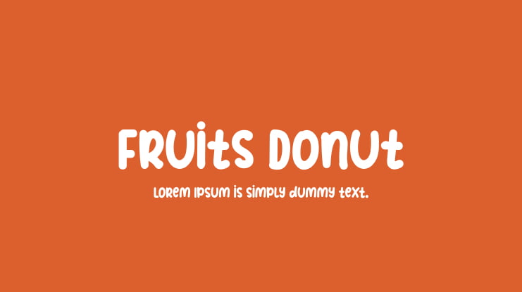 Fruits Donut Font