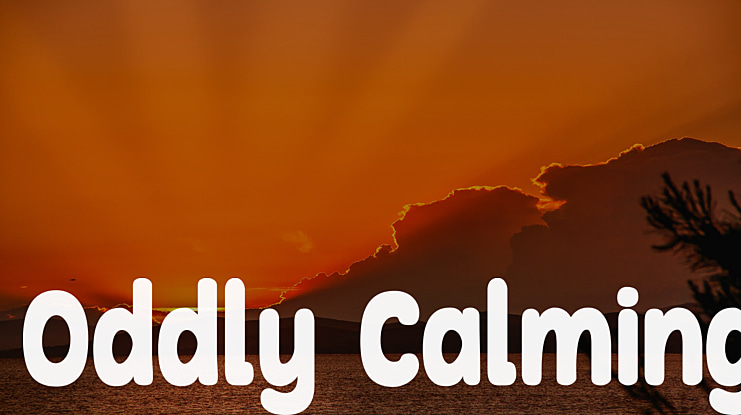 Oddly Calming Font