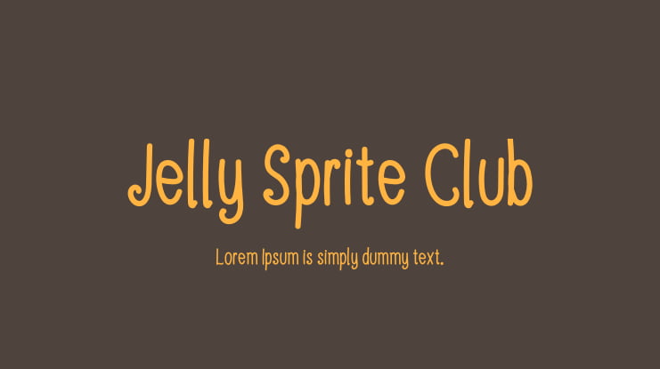 Jelly Sprite Club Font