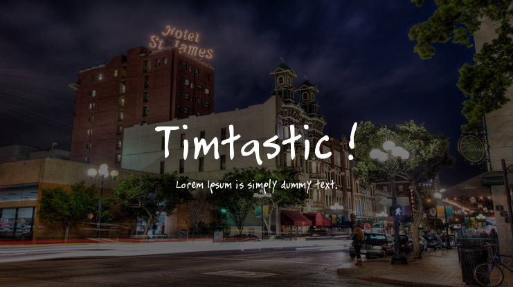 Timtastic ! Font