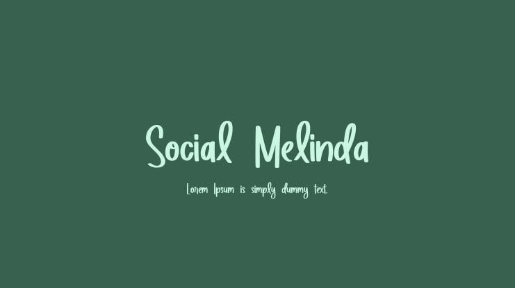 Social Melinda Font