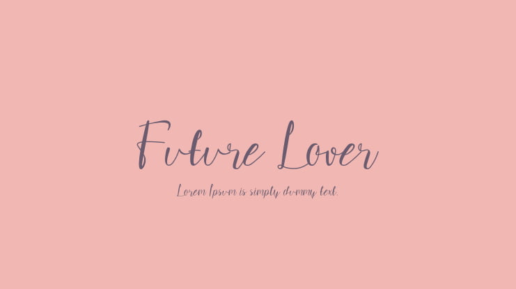 Future Lover Font