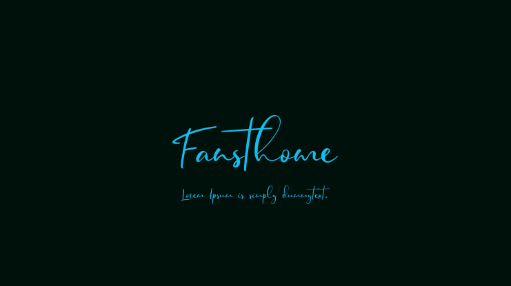 Fansthome Font