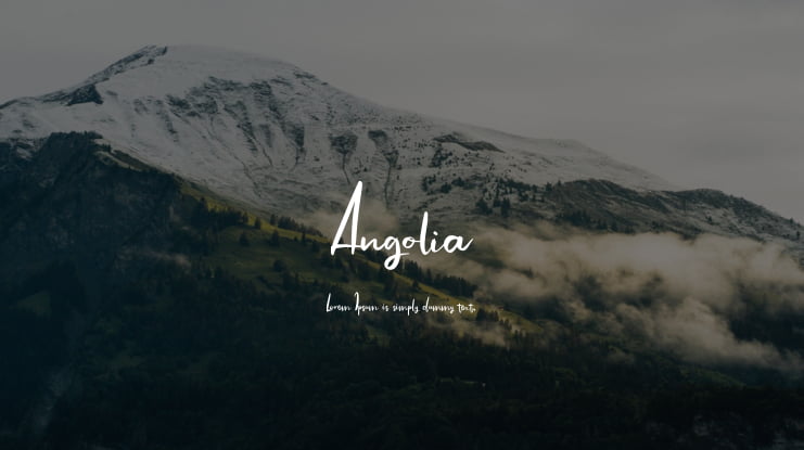 Angolia Font
