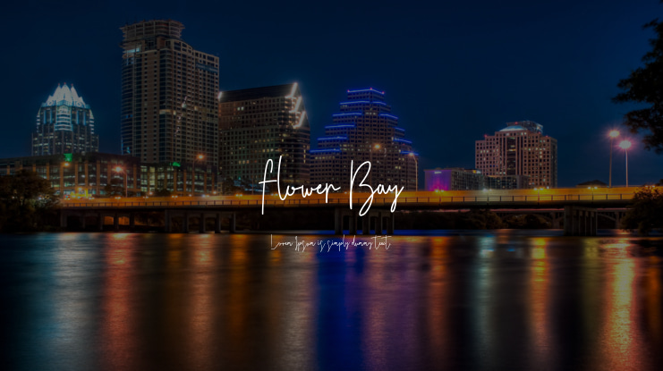 Flower Bay Font