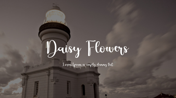 Daisy Flowers Font
