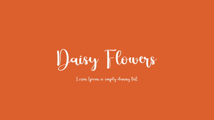 Daisy Flowers Font