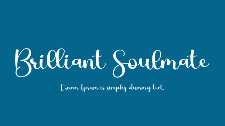 Brilliant Soulmate Font
