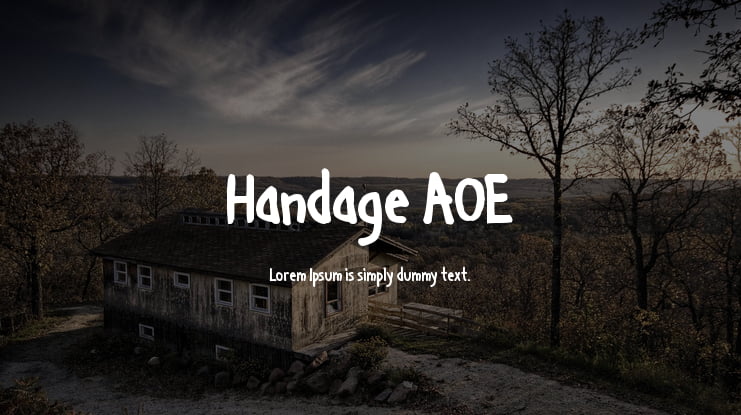 Handage AOE Font Family