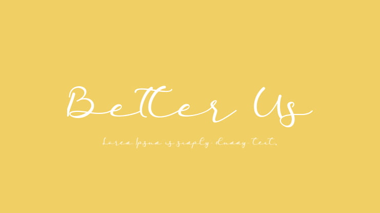 Better Us Font
