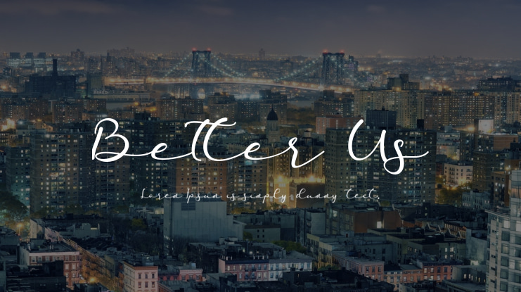 Better Us Font