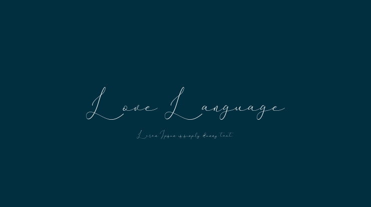 Love Language Font