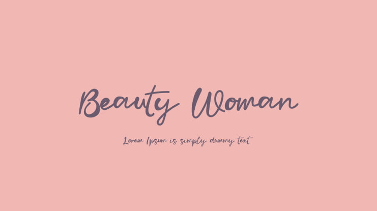 Beauty Woman Font