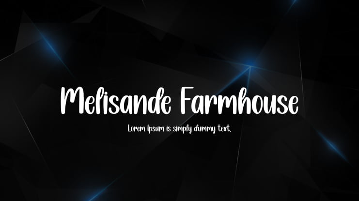 Melisande Farmhouse Font