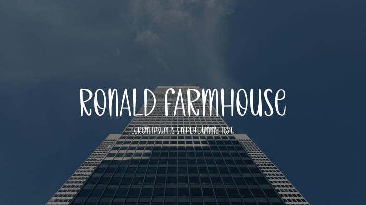 Ronald Farmhouse Font