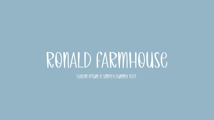 Ronald Farmhouse Font