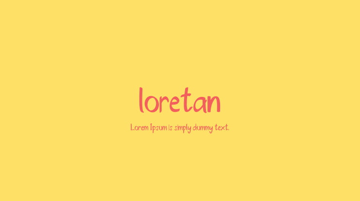 loretan Font