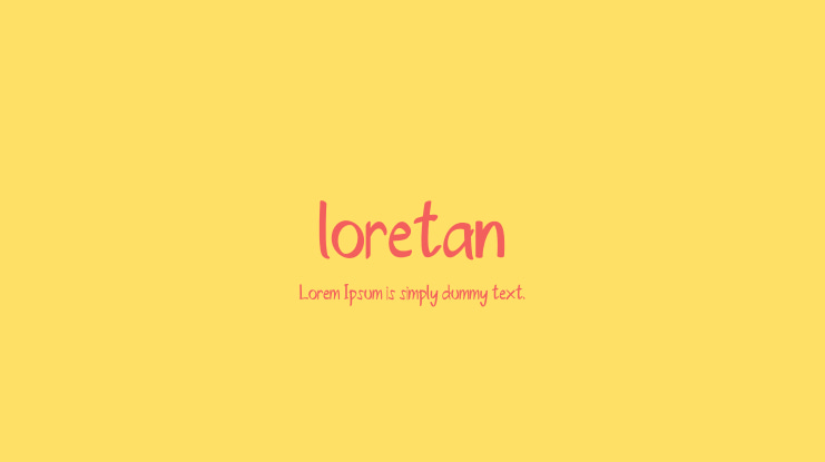 loretan Font