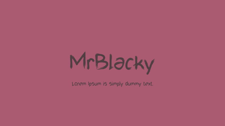 MrBlacky Font