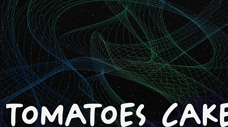 Tomatoes Cake Font