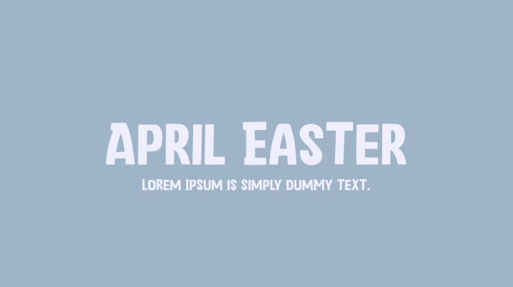 April Easter Font