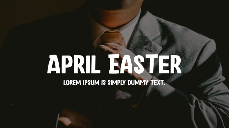 April Easter Font