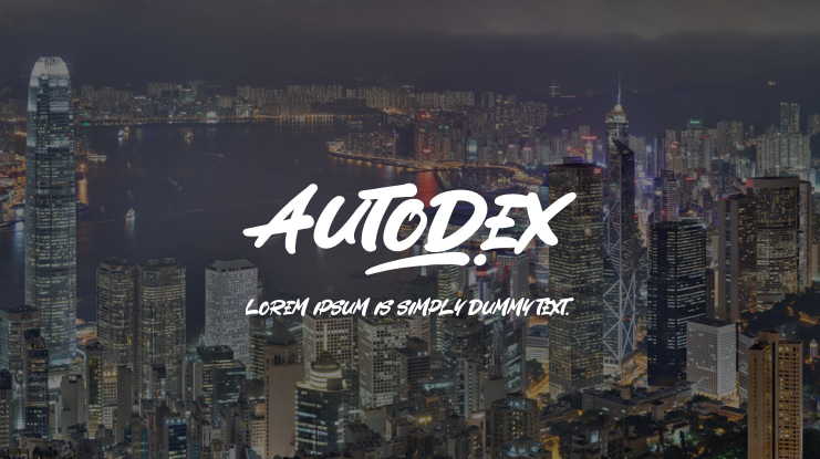 Autodex Font