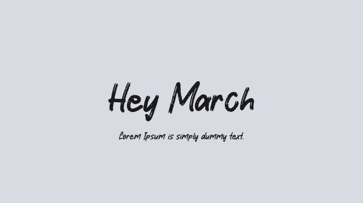 Hey March Font