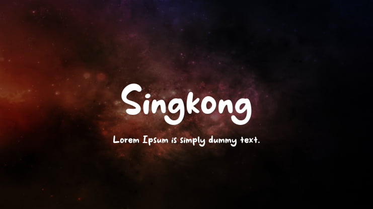 Singkong Font
