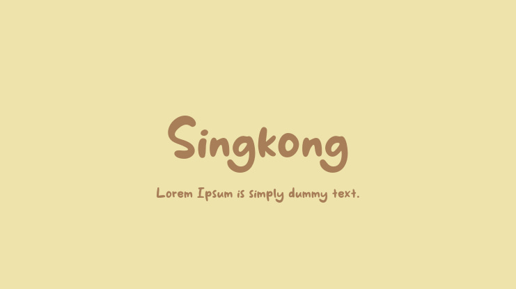 Singkong Font