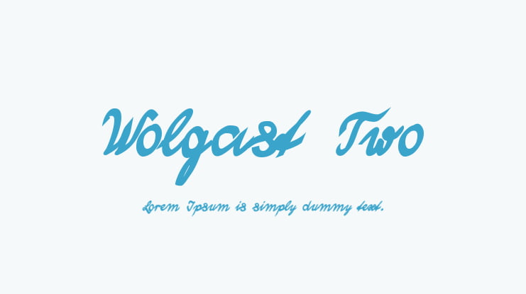 Wolgast Two Font Family